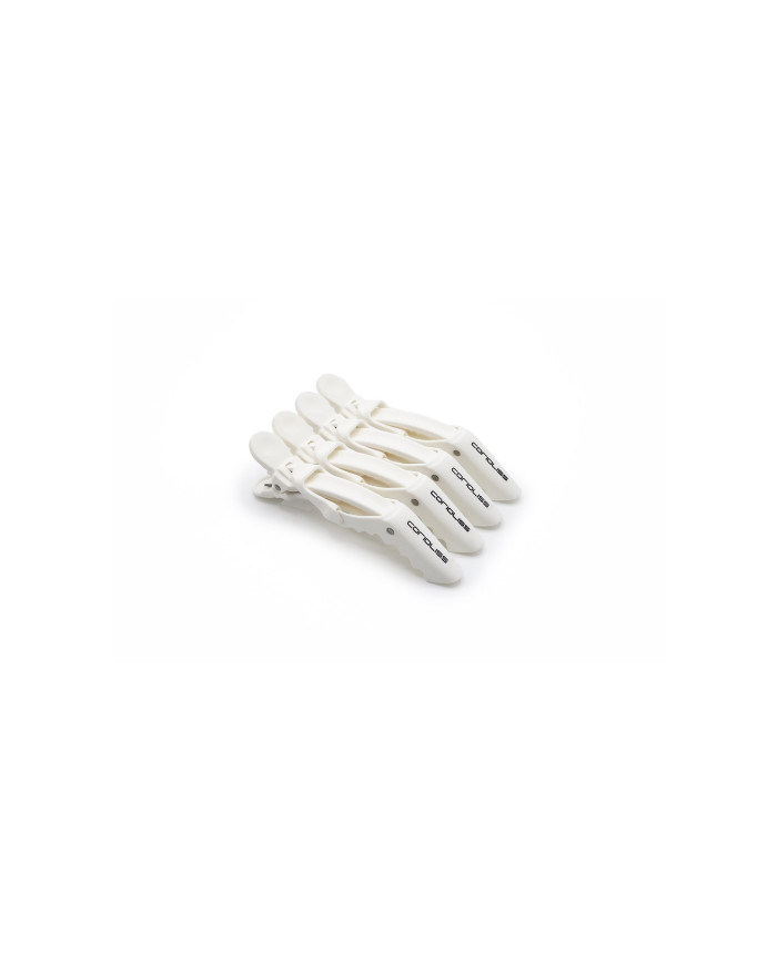 Pinzas Corioliss Croc Hair Clips Profesional White