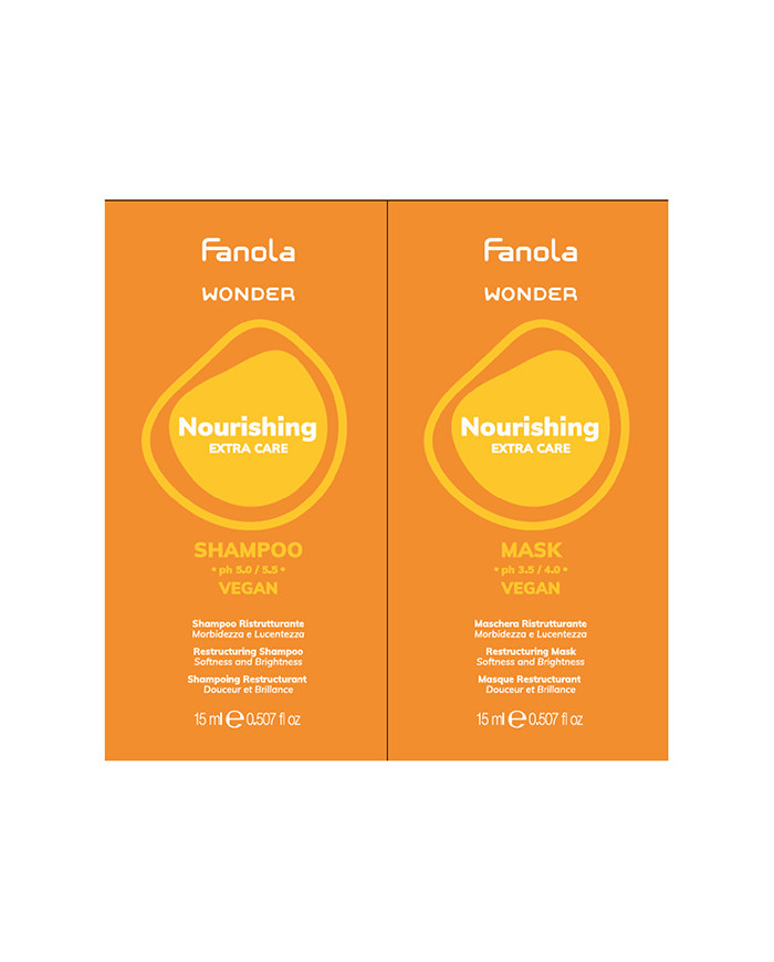 Sachette Champu + Mascarilla Nourishing Fanola Wonder 15Ml