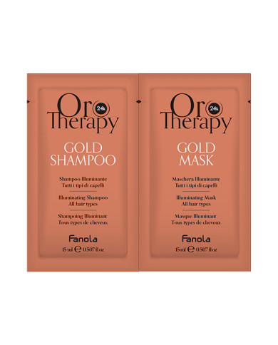 Sachette Shampoo Oro Puro + Mask 15 Ml New