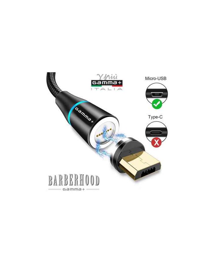 CABLE DE CARGA USB CON 2 MINI-USB MAGNÉTICOS