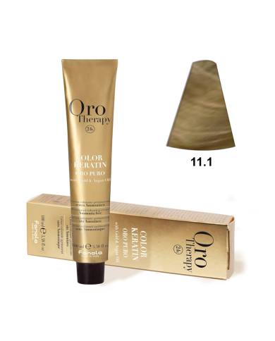 Color Keratin Oro Puro 11/1 Super Rubio Platino Ceniza 100Ml