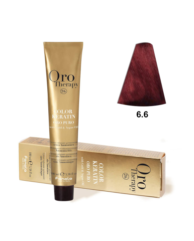 Color Keratin Oro Puro 6/6 Rubio Oscuro Rojo 100Ml