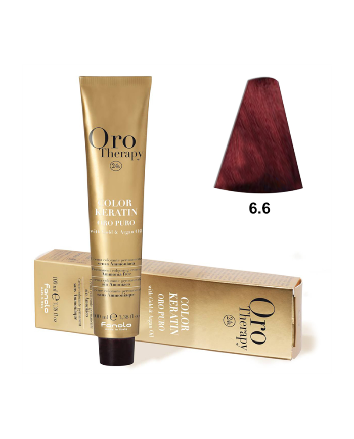 Color Keratin Oro Puro 6/6 Rubio Oscuro Rojo 100Ml